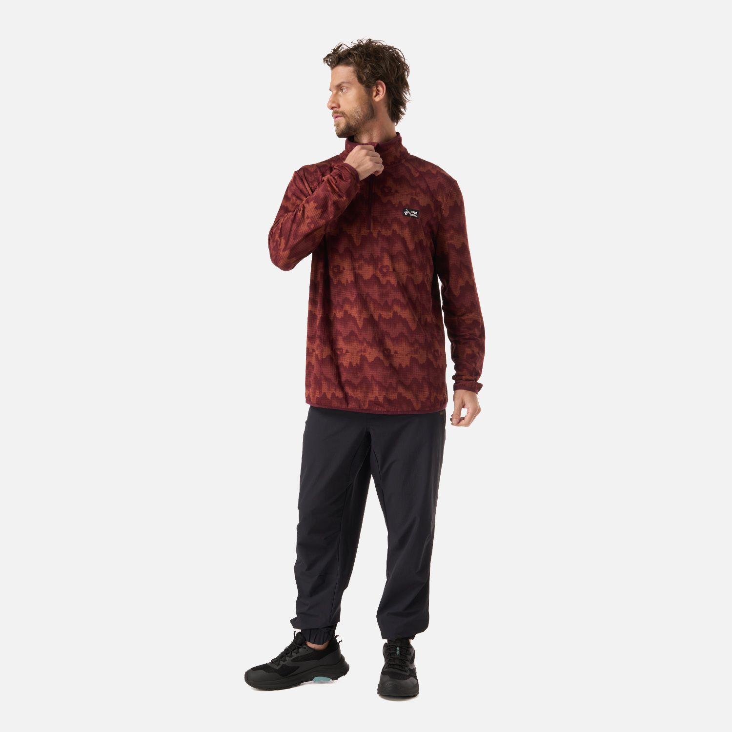Polerón Hombre Taina Print Burdeo Haka Honu V26-4