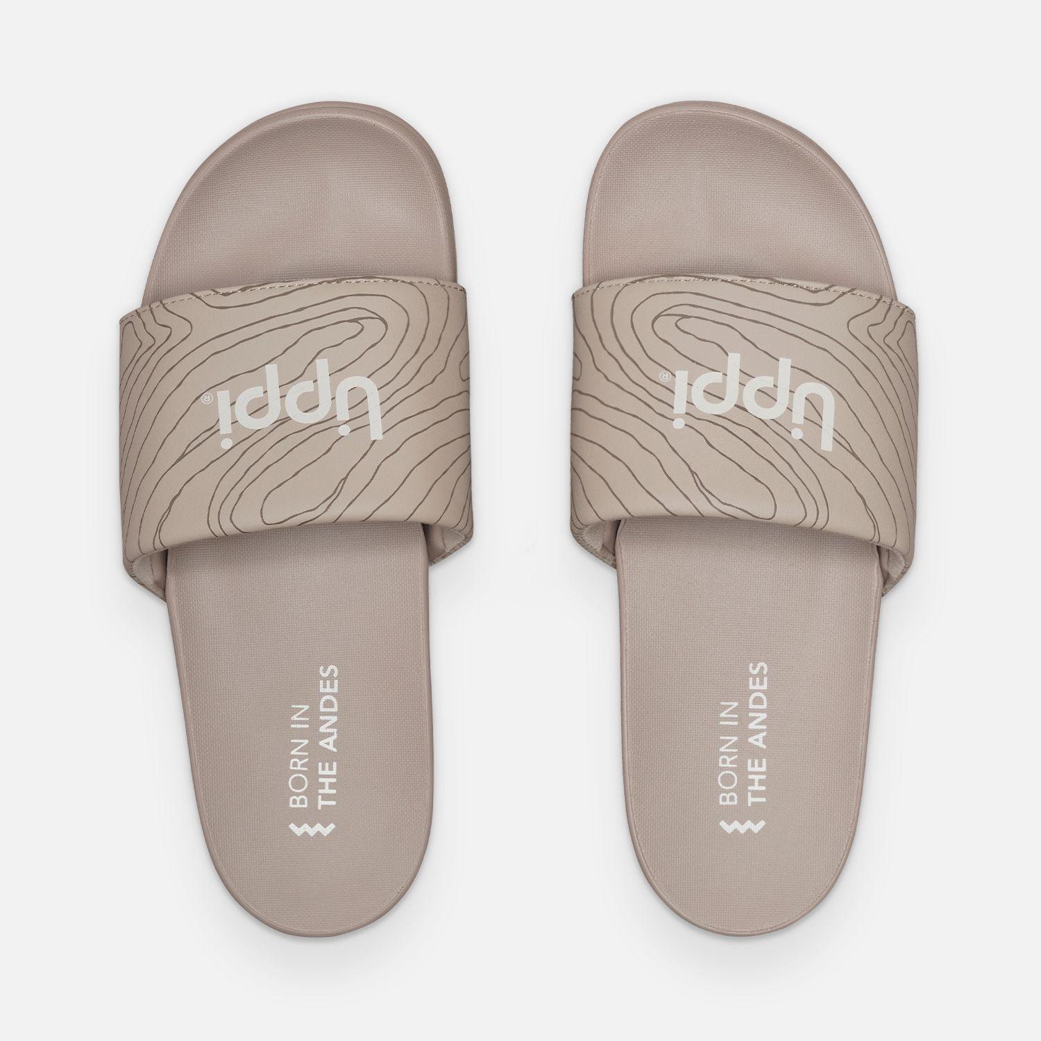 Sandalia Mujer Insigne Slide Print Beige Lippi V26-4