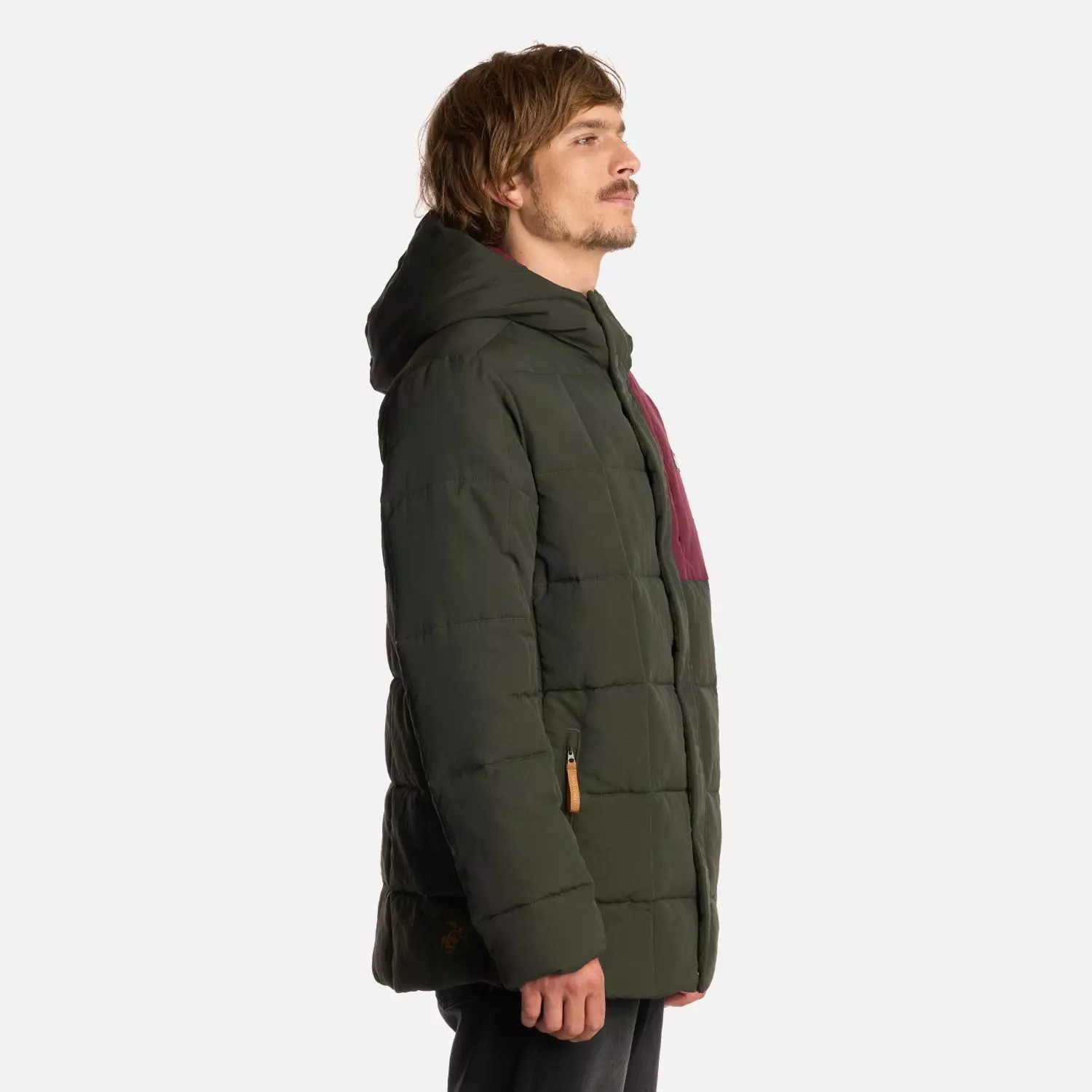 Chaqueta Hombre Aislado Verde Militar Haka Honu I25-1