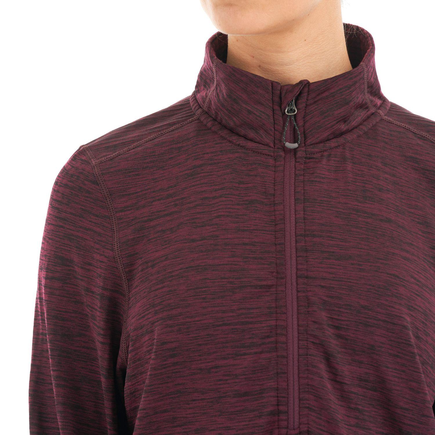 Poleron Mujer Just Move Nano-F 14 Zip Vino Lippi-7