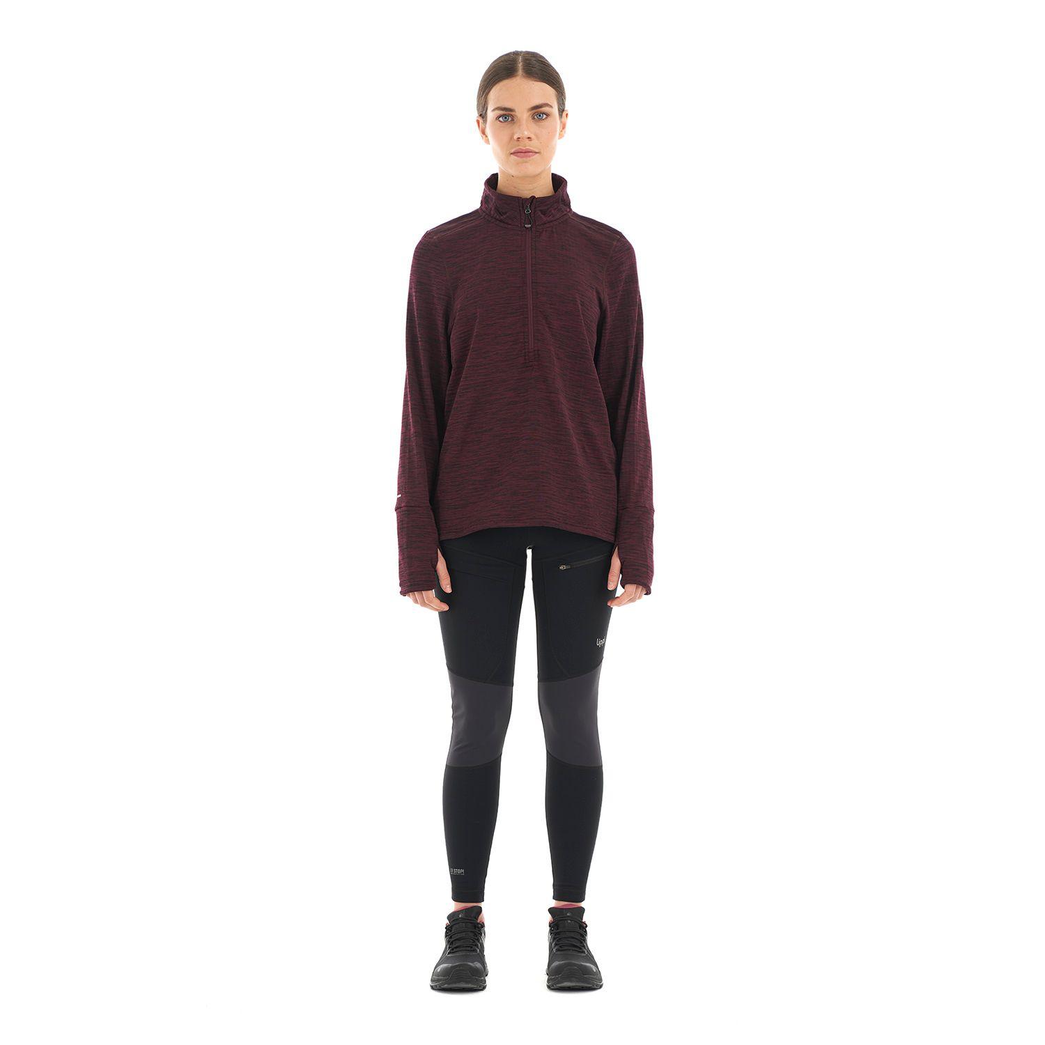 Poleron Mujer Just Move Nano-F 14 Zip Vino Lippi-8