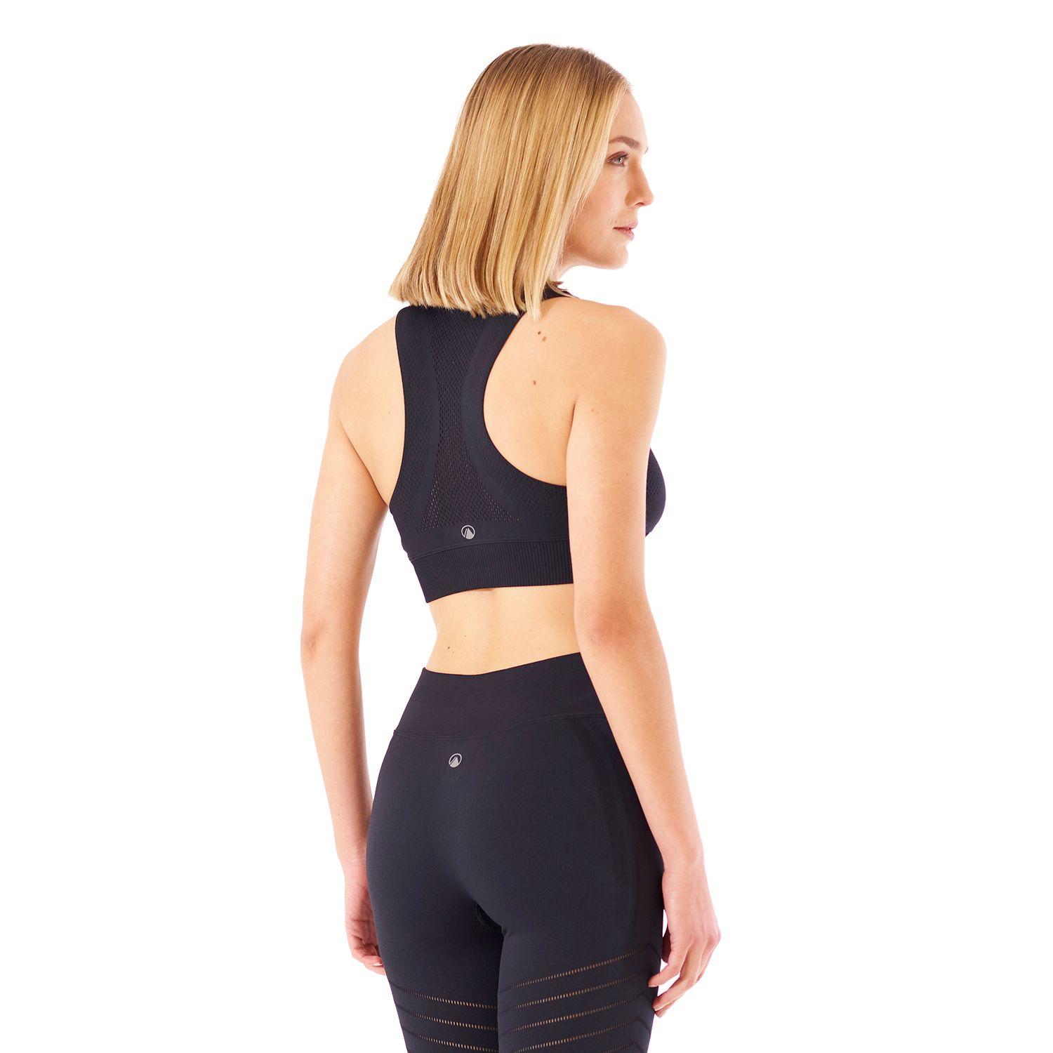 Peto Mujer In-Action Seamless Bra Grafito Lippi-3