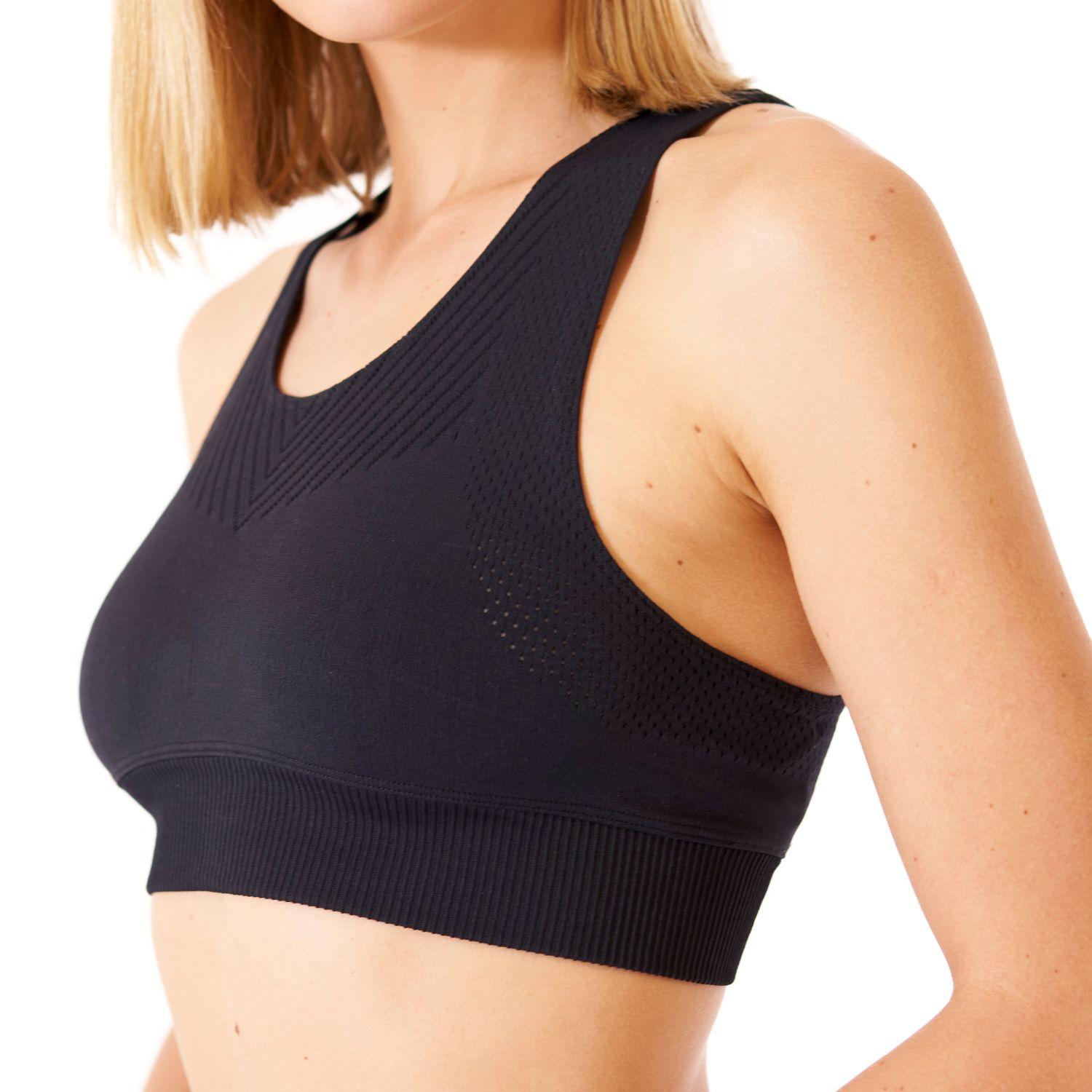 Peto Mujer In-Action Seamless Bra Grafito Lippi-4