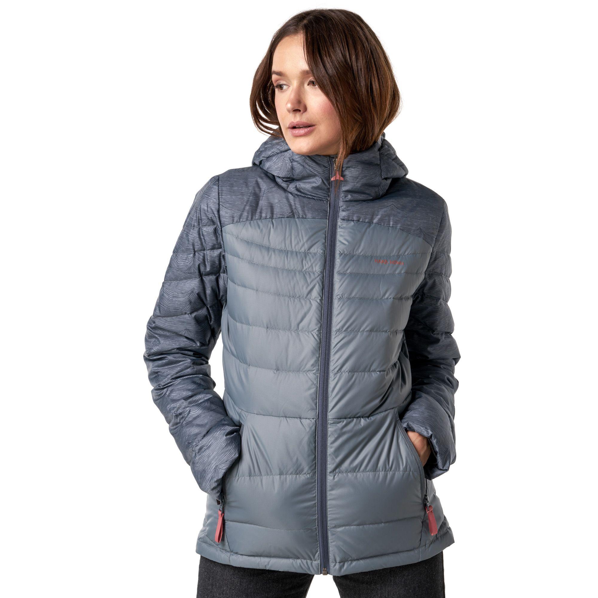 Chaqueta Mujer Infiernillo Con Gorro Azul Haka Honu I19-1