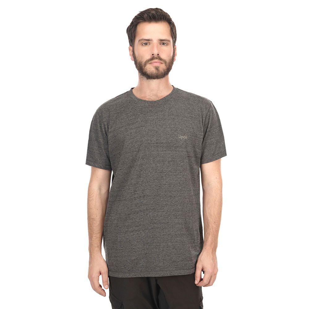Polera Hombre Crux T-Shirt Melange Gris Oscuro Lippi-1