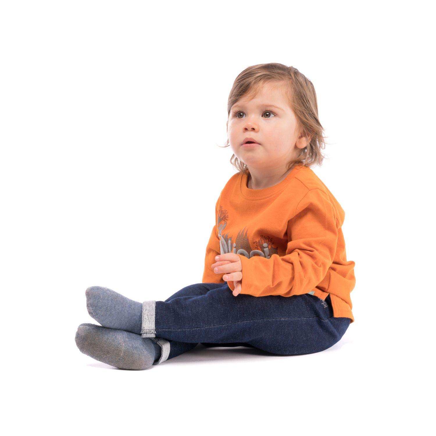 Polera Baby Boy Freedom Long-Sleeve T-Shirt Naranjo Lippi-3