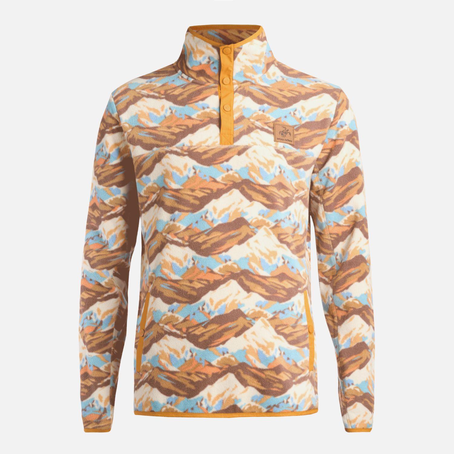 Poleron Hombre Tokerau Print Cafe Haka Honu-0