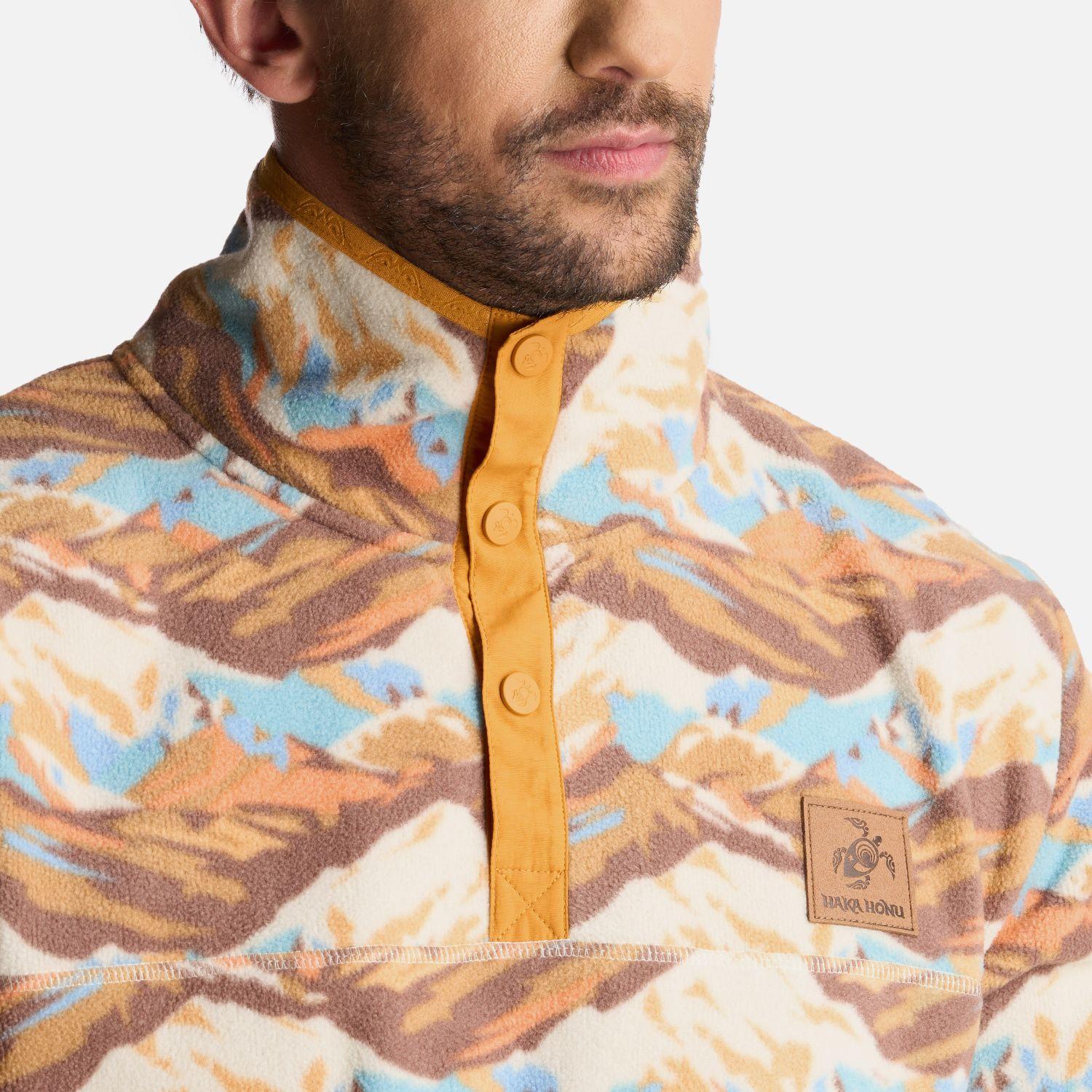 Poleron Hombre Tokerau Print Cafe Haka Honu-4