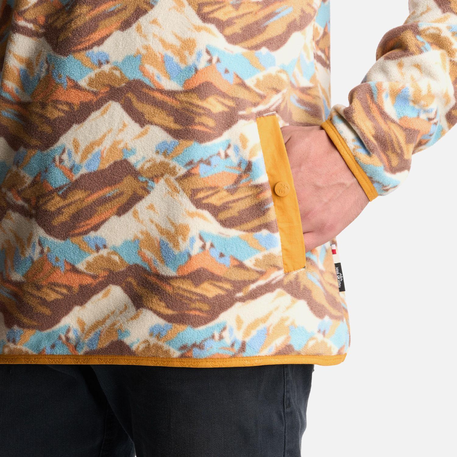 Poleron Hombre Tokerau Print Cafe Haka Honu-5