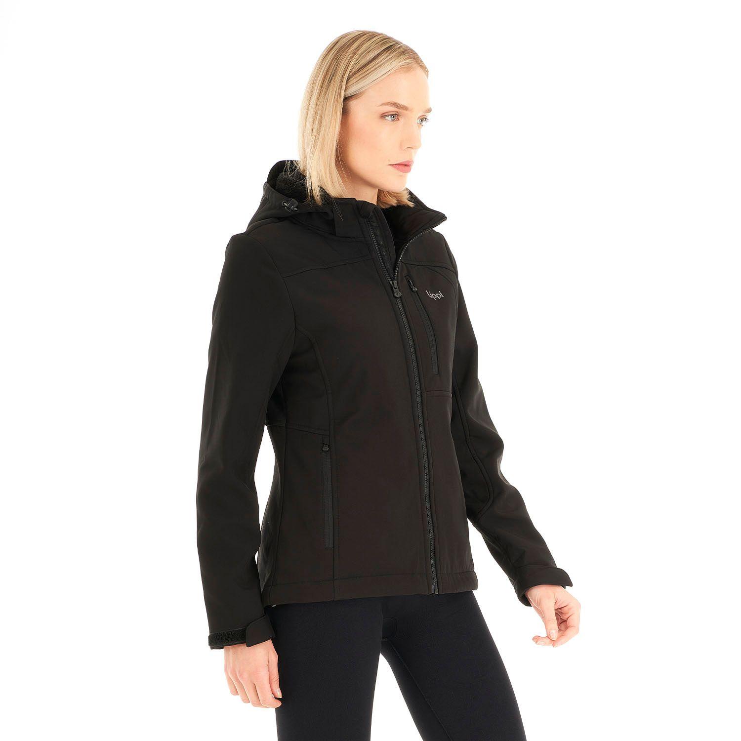 Chaqueta Mujer Macaya Softshell Hoody Jacket Negro Lippi V21-2