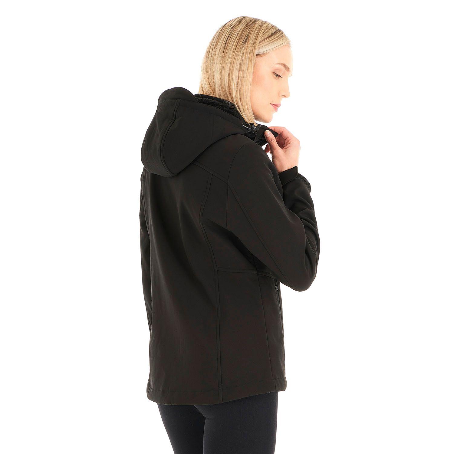 Chaqueta Mujer Macaya Softshell Hoody Jacket Negro Lippi V21-4