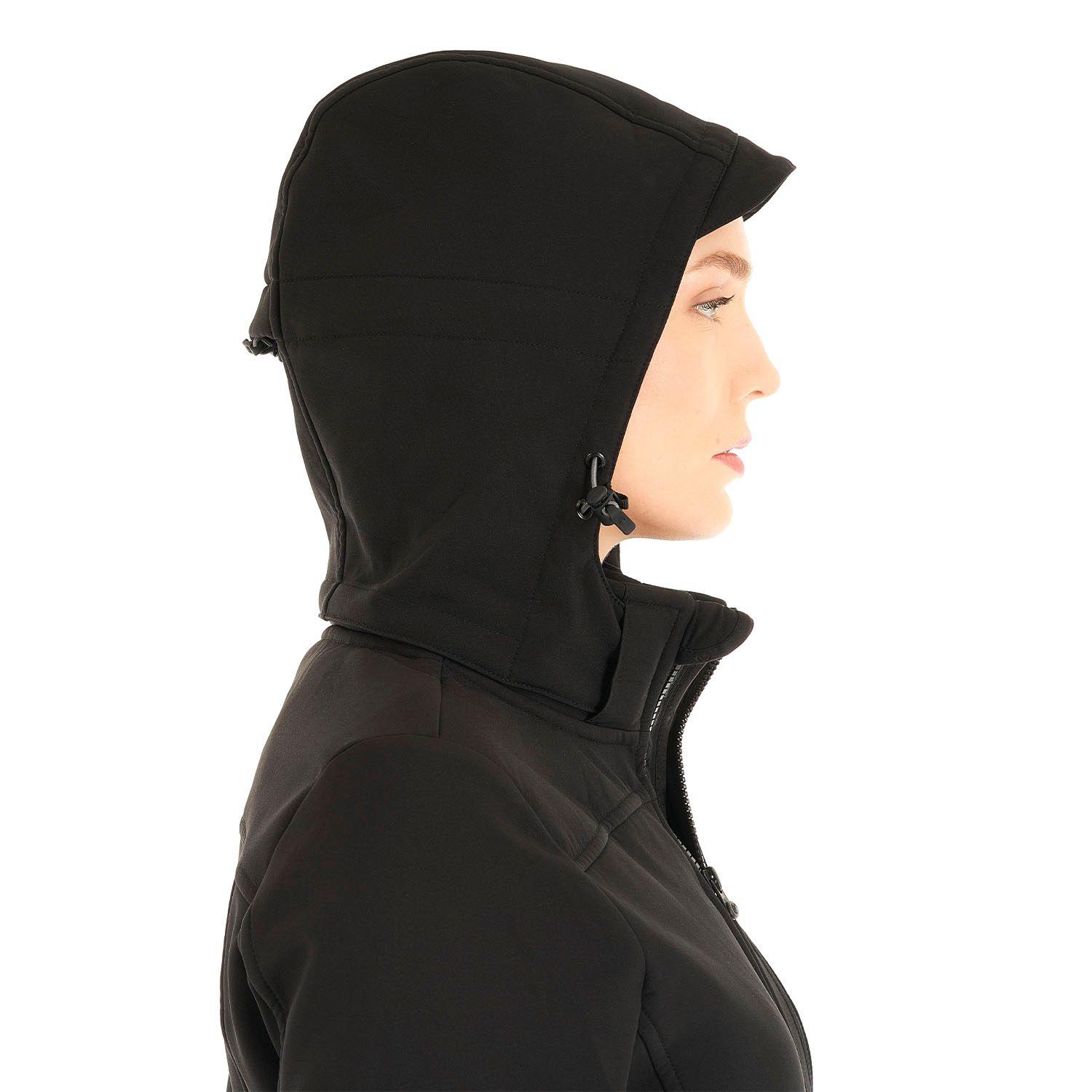 Chaqueta Mujer Macaya Softshell Hoody Jacket Negro Lippi V21-7