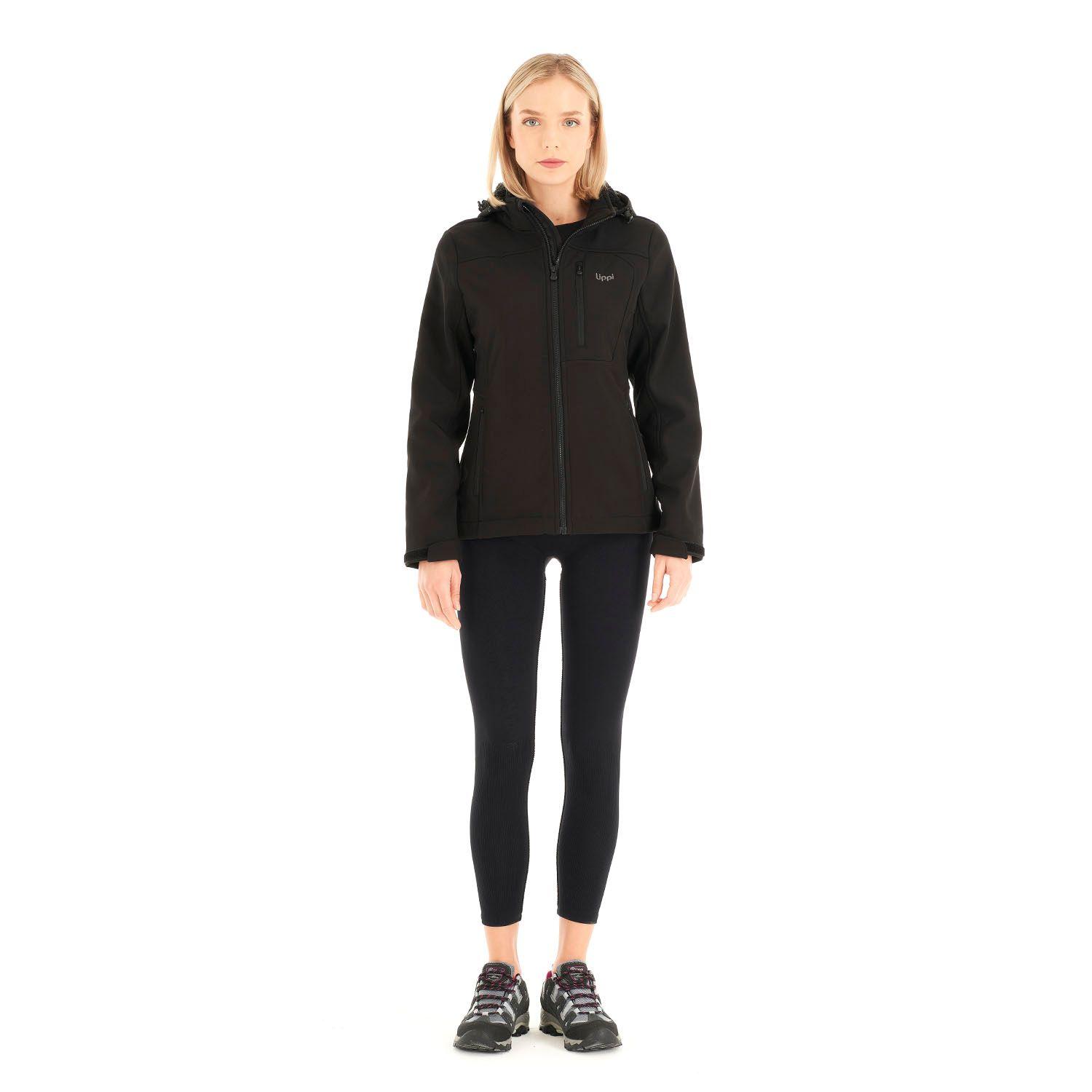 Chaqueta Mujer Macaya Softshell Hoody Jacket Negro Lippi V21-9