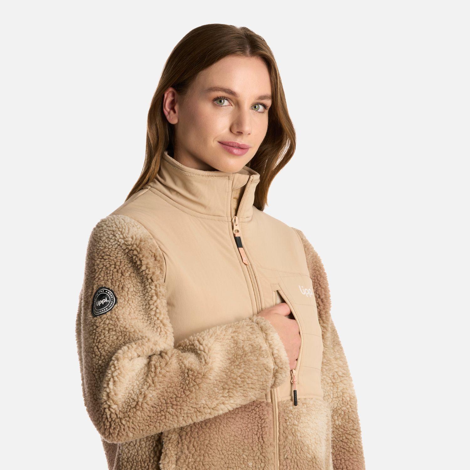 Polar Mujer Glaciar Sherpa-pro Jacket Print Caqui Lippi-3