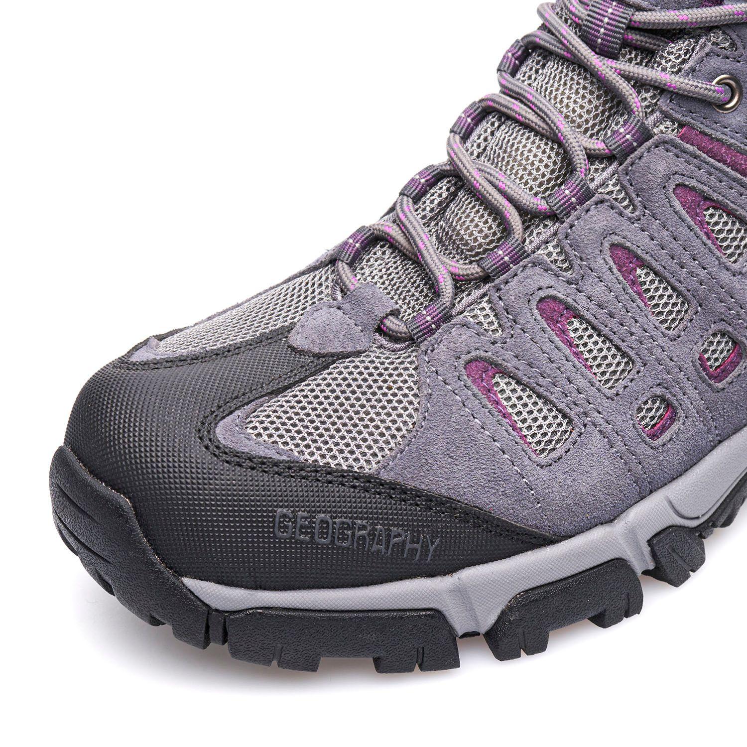 Botín Mujer Gecko Morado Oscuro Geography-6