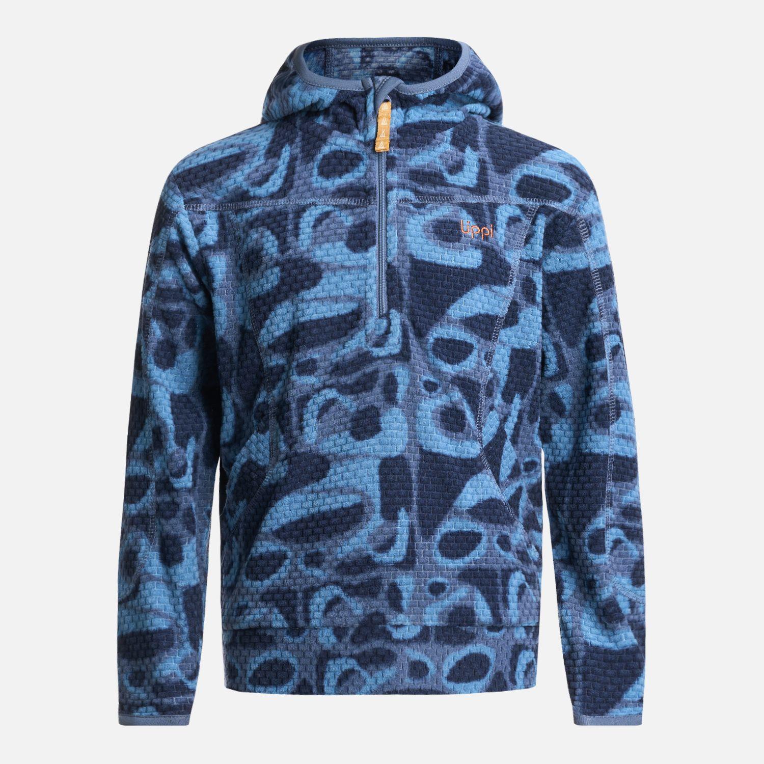 Poleron Niño Saltamontes Nano-F 14 Zip Hoody Print Azul Lippi I24-0