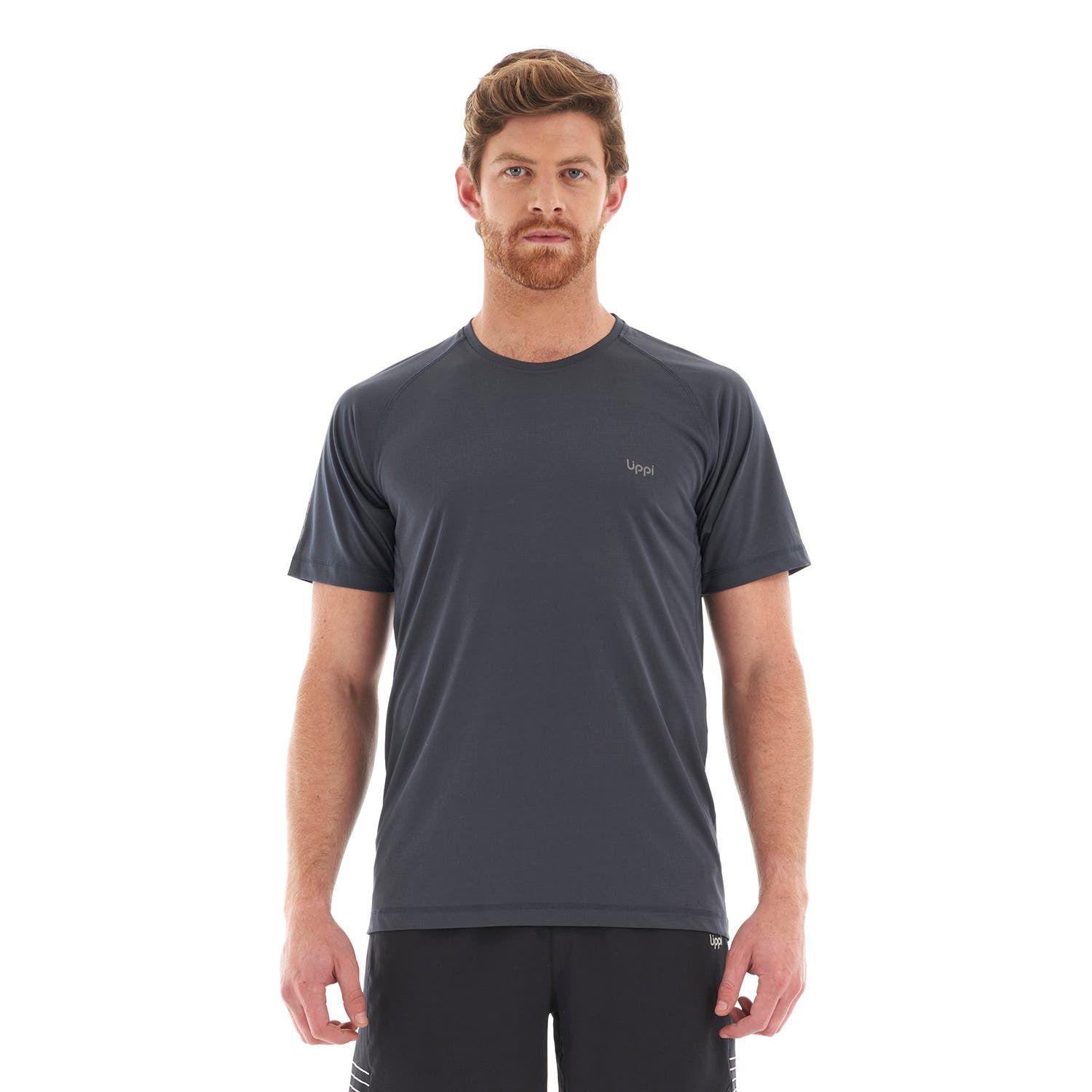 Polera Hombre Core Q-Dry T-Shirt Azul Piedra Lippi V23-1