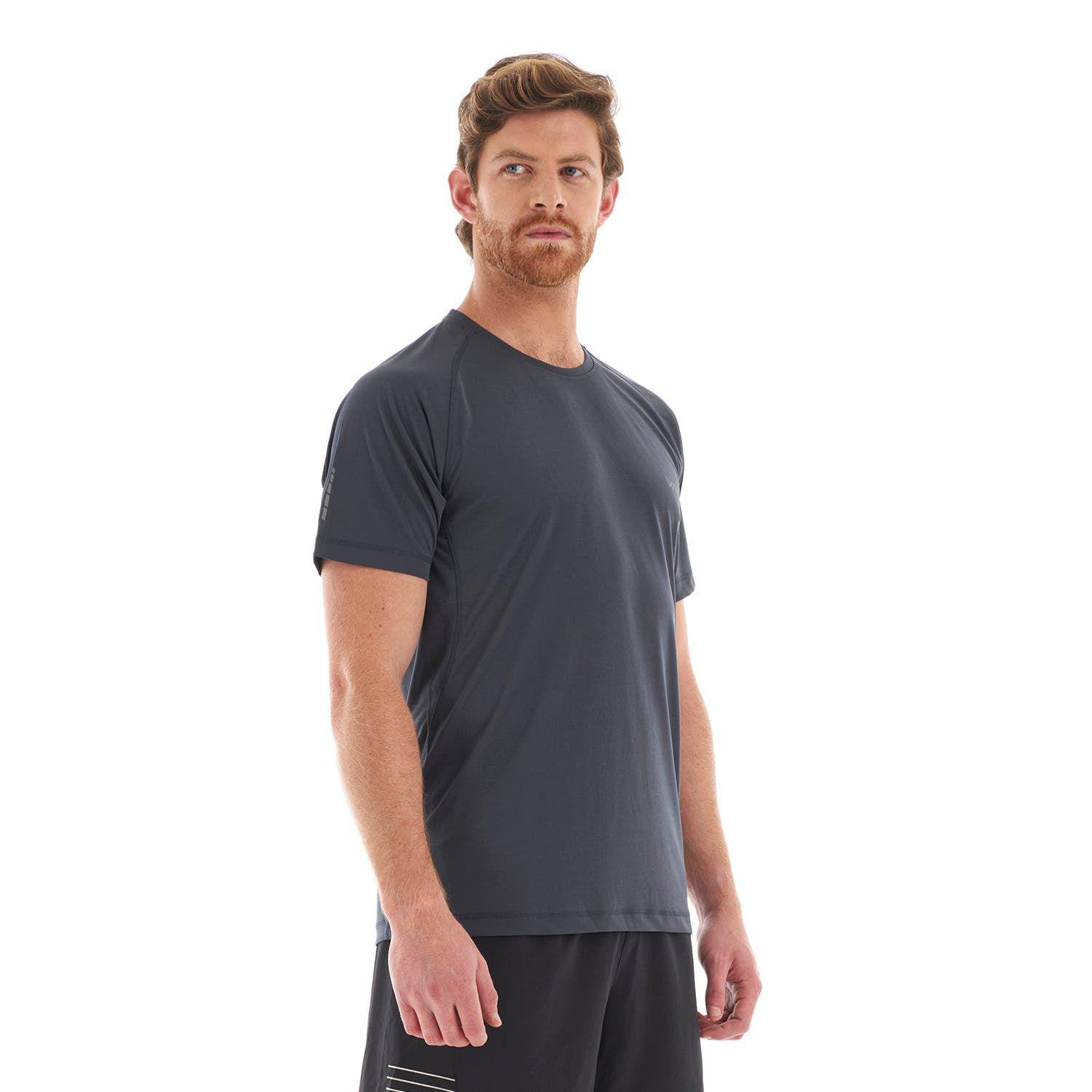 Polera Hombre Core Q-Dry T-Shirt Azul Piedra Lippi V23-2