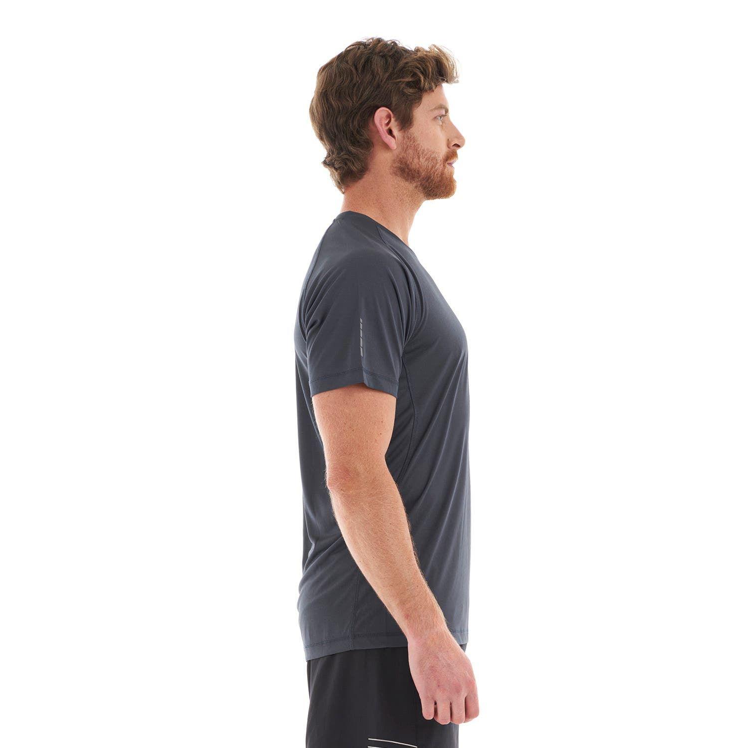 Polera Hombre Core Q-Dry T-Shirt Azul Piedra Lippi V23-3