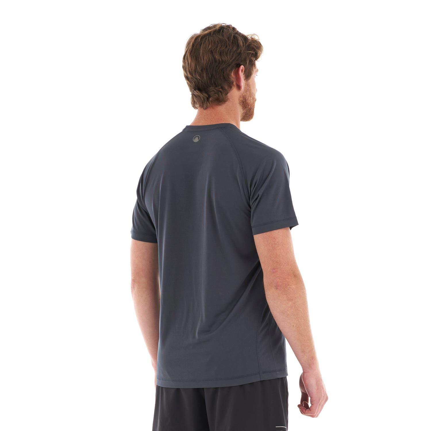 Polera Hombre Core Q-Dry T-Shirt Azul Piedra Lippi V23-4