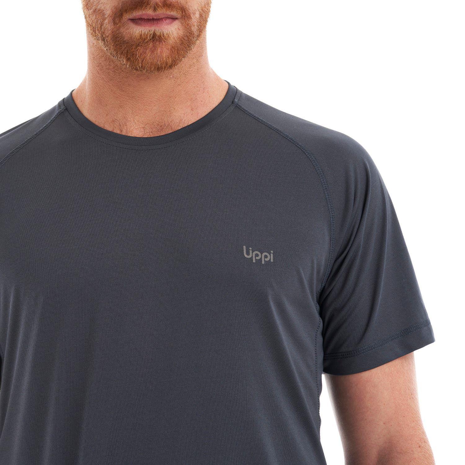 Polera Hombre Core Q-Dry T-Shirt Azul Piedra Lippi V23-7