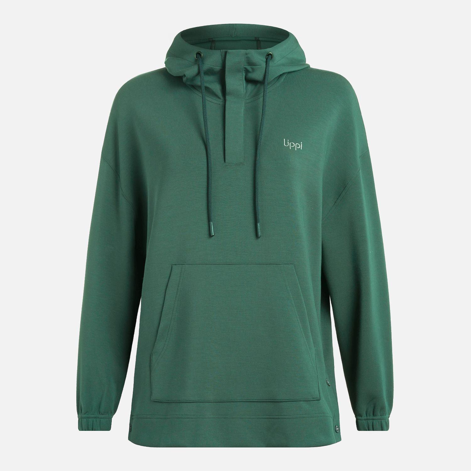 Polerón Mujer CityScape Sweatshirt Verde Botella Lippi I25-6