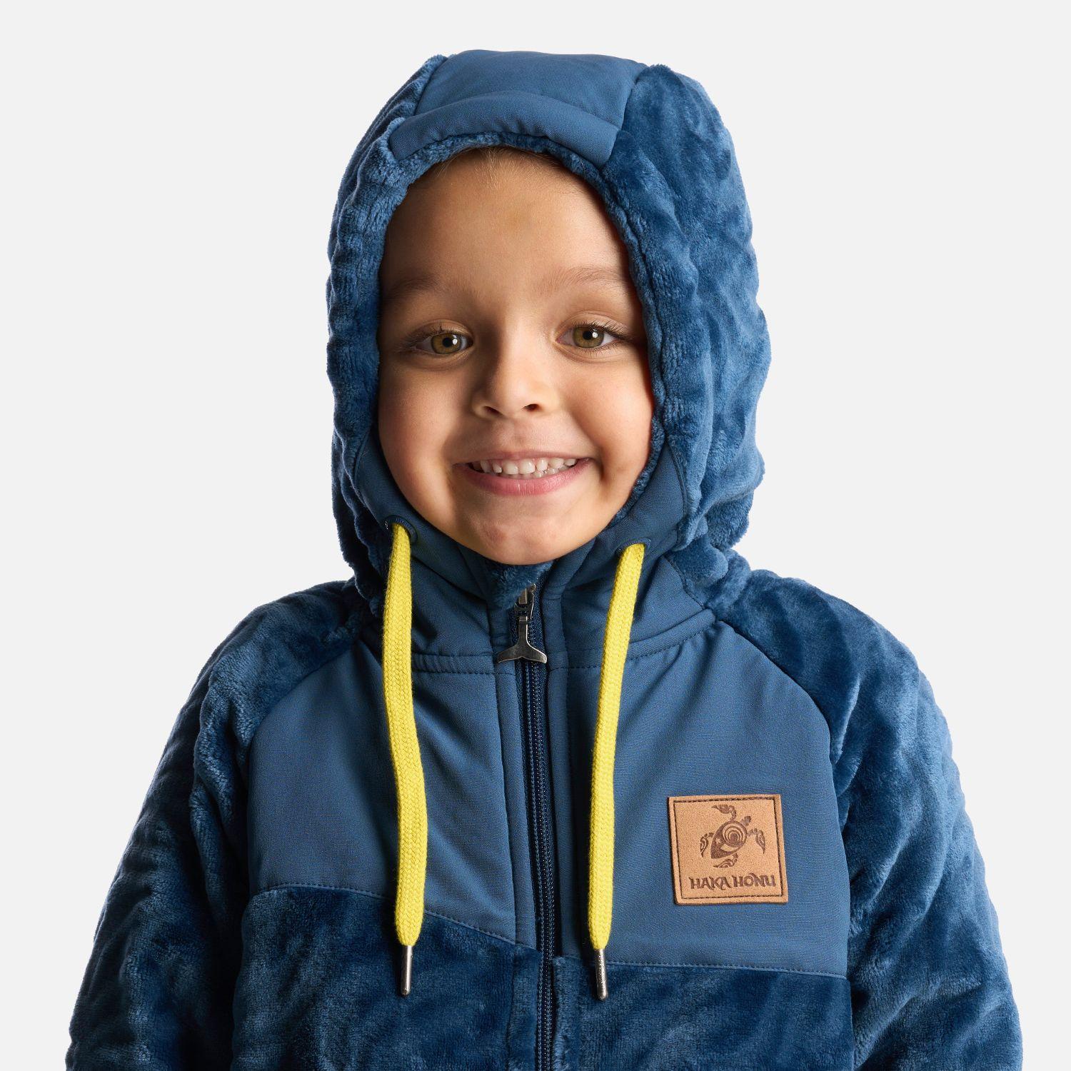 Poleron Niño Mini Polaroid Azul Oscuro Haka Honu-3