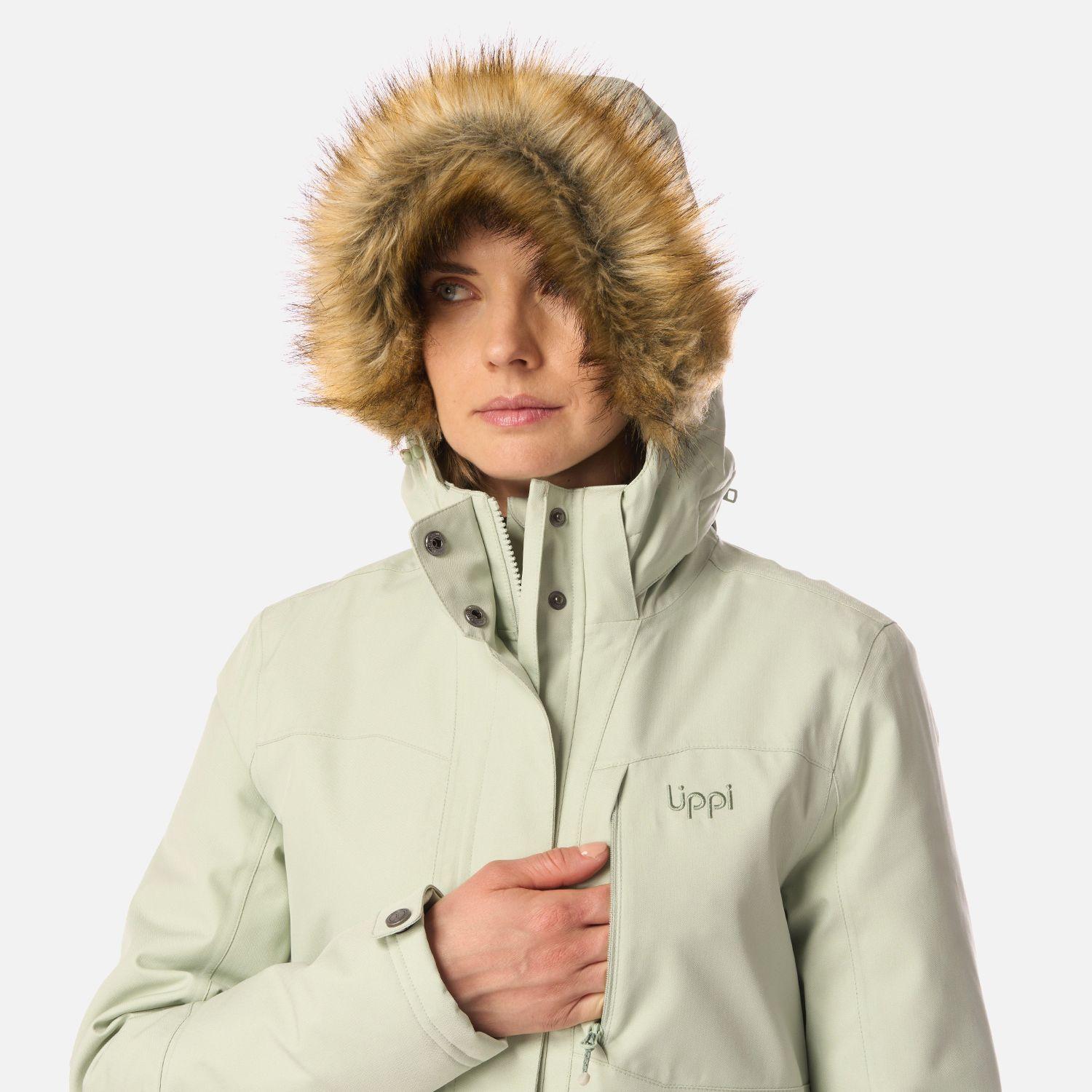 Chaqueta Mujer Roble B-Dry Hoody Jacket Verde Agua Melange Lippi I26-3