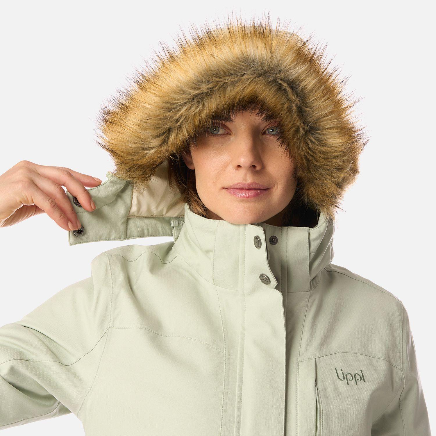 Chaqueta Mujer Roble B-Dry Hoody Jacket Verde Agua Melange Lippi I26-4