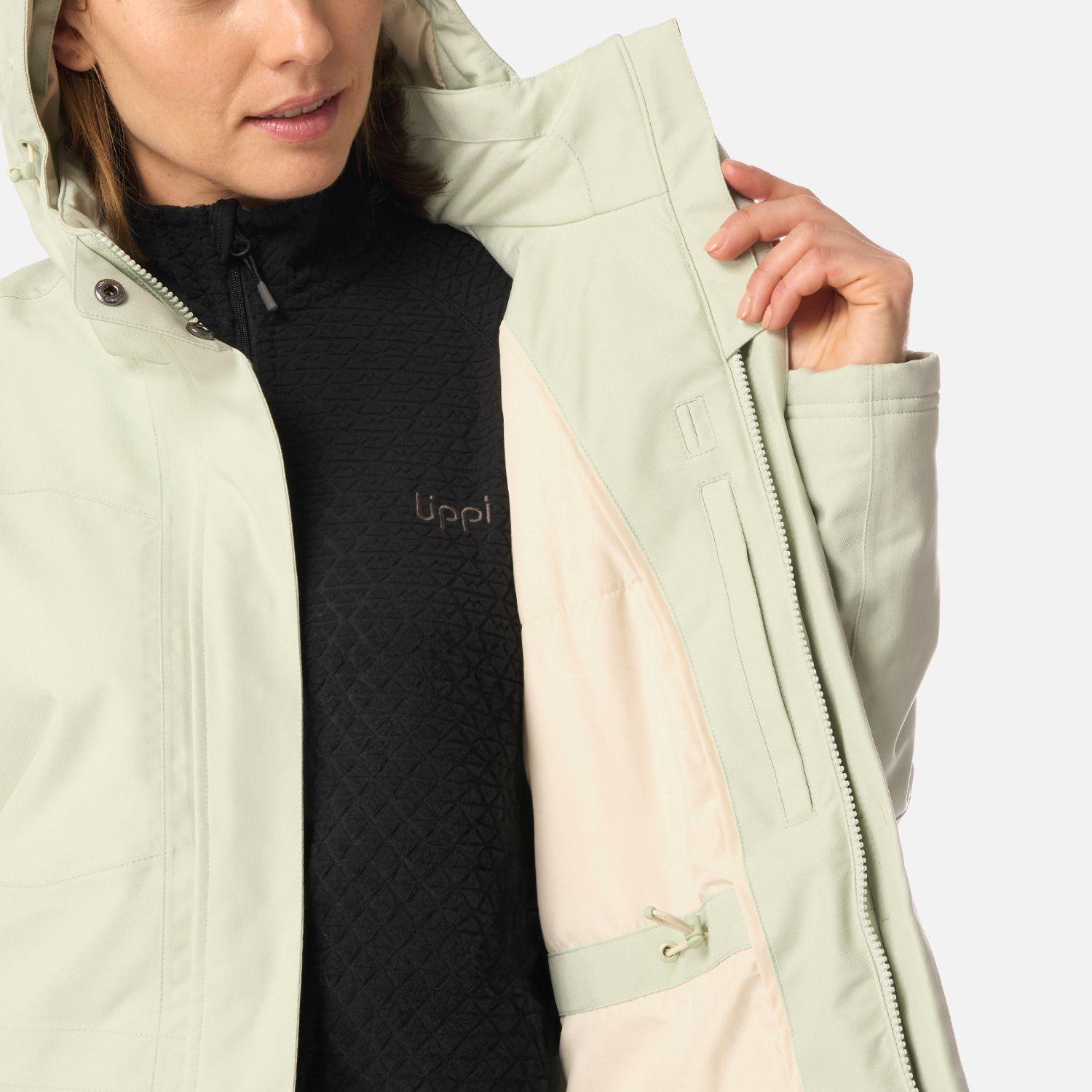 Chaqueta Mujer Roble B-Dry Hoody Jacket Verde Agua Melange Lippi I26-9