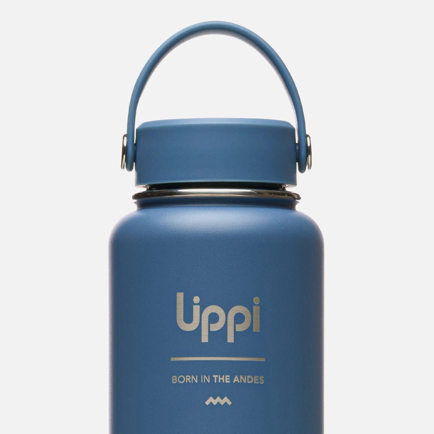 Botella Unisex Light Steel Wide Top Bottle 950ml Azul Lippi-2