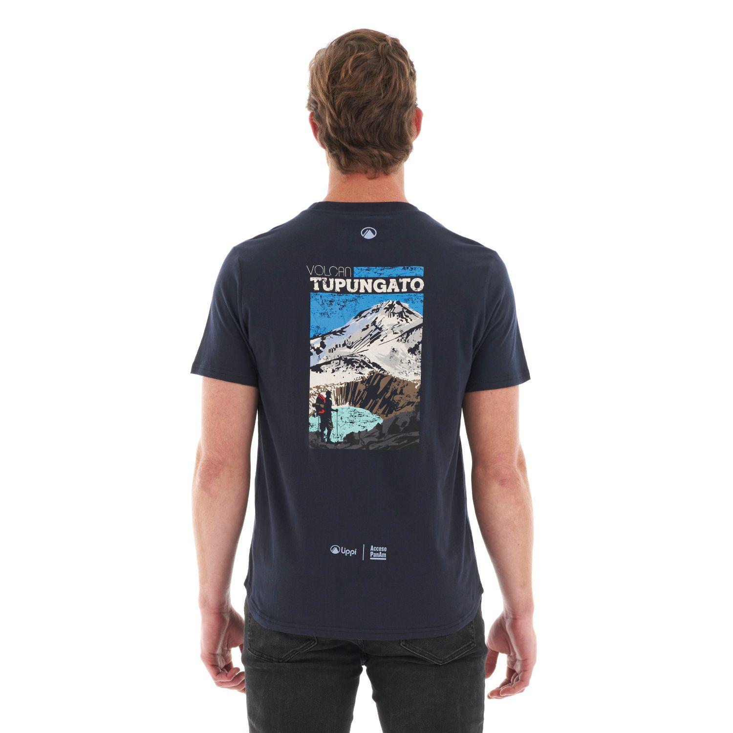 Polera Hombre Volcan Tupungato T-Shirt Azul Oscuro Lippi-5