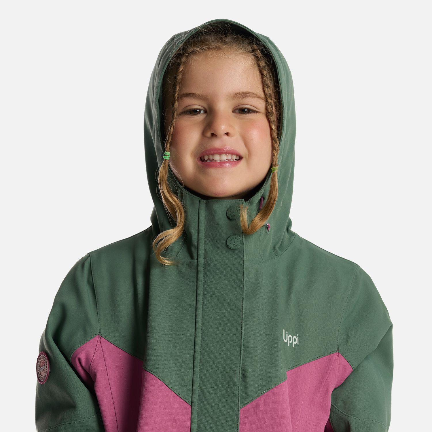 Chaqueta Niña Massif B-Dry Hoody Jacket Verde Musgo Lippi-4