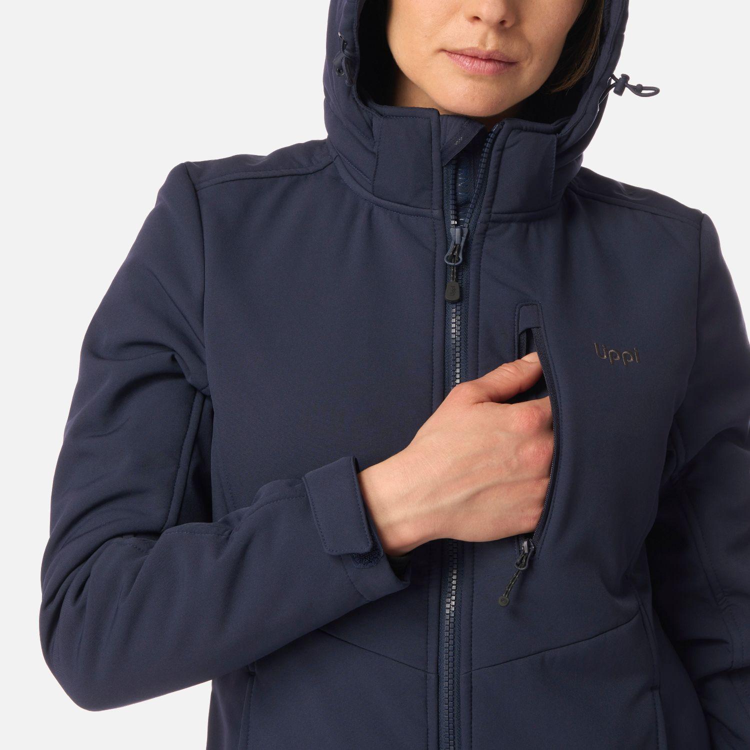 Chaqueta Mujer Macaya Softshell Hoody Jacket Azul Marino Lippi-4