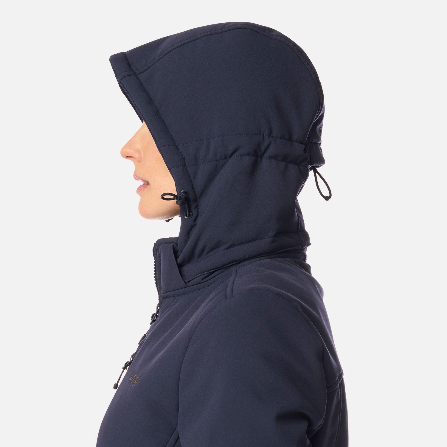 Chaqueta Mujer Macaya Softshell Hoody Jacket Azul Marino Lippi-7