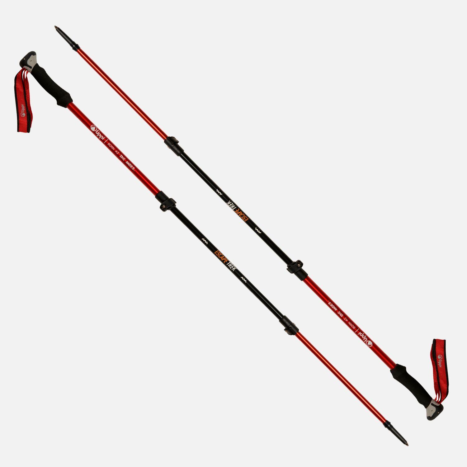 Baston Unisex Escape Trek Pole Rojo Lippi-0