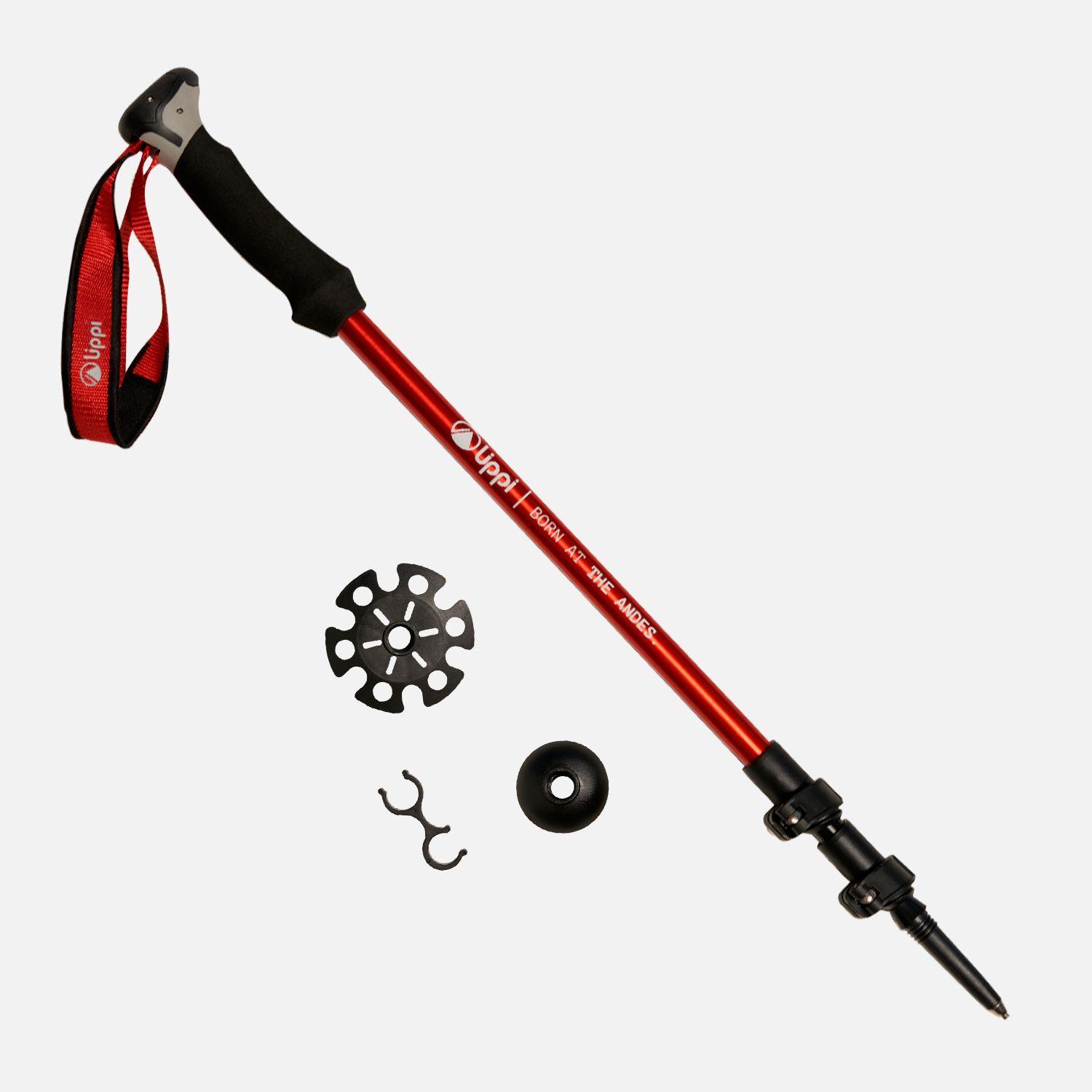 Baston Unisex Escape Trek Pole Rojo Lippi-1