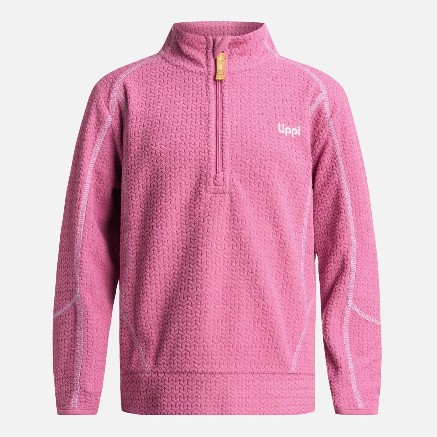Poleron Niña Saltamontes Nano-F 14 Zip Rosado Lippi-0