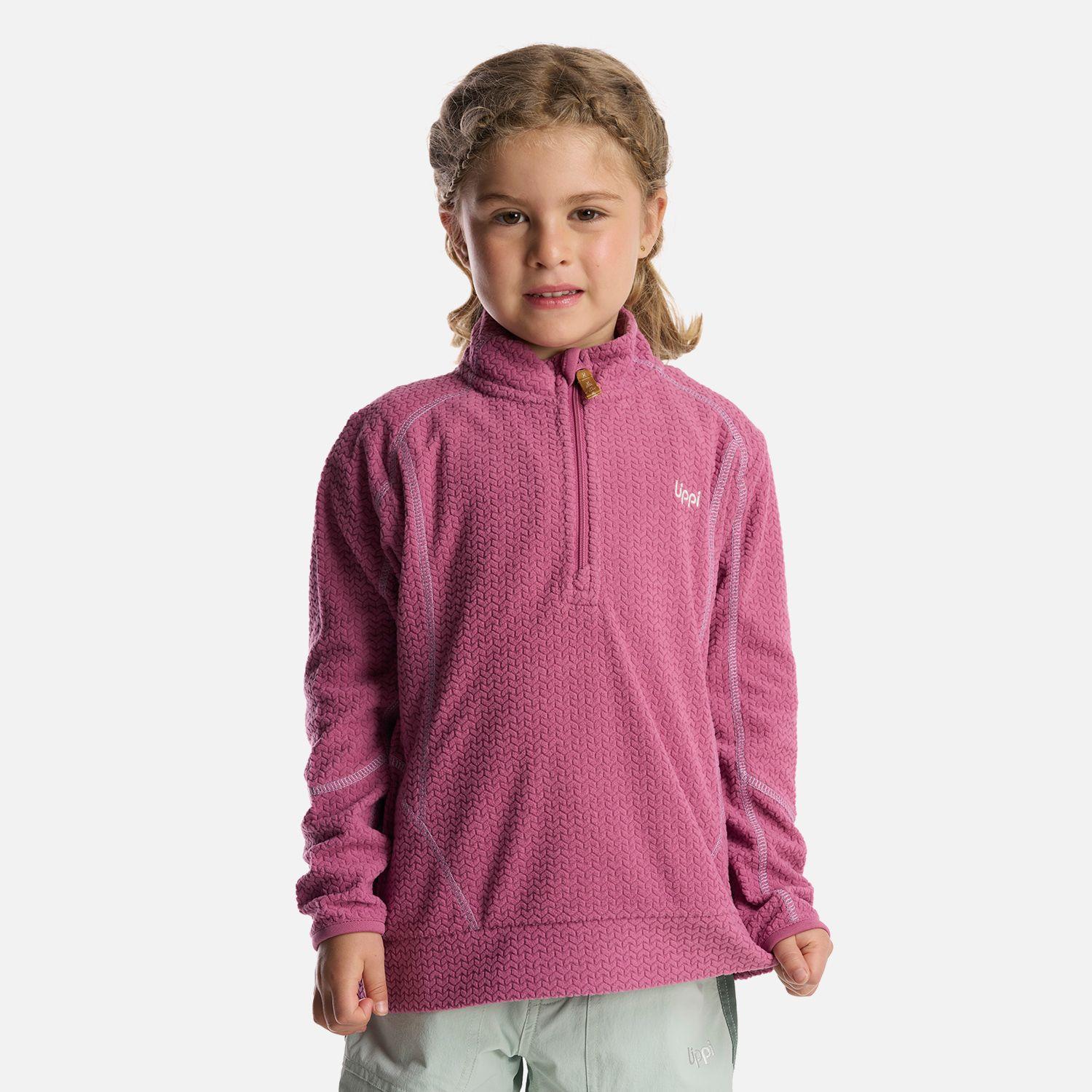Poleron Niña Saltamontes Nano-F 14 Zip Rosado Lippi-1