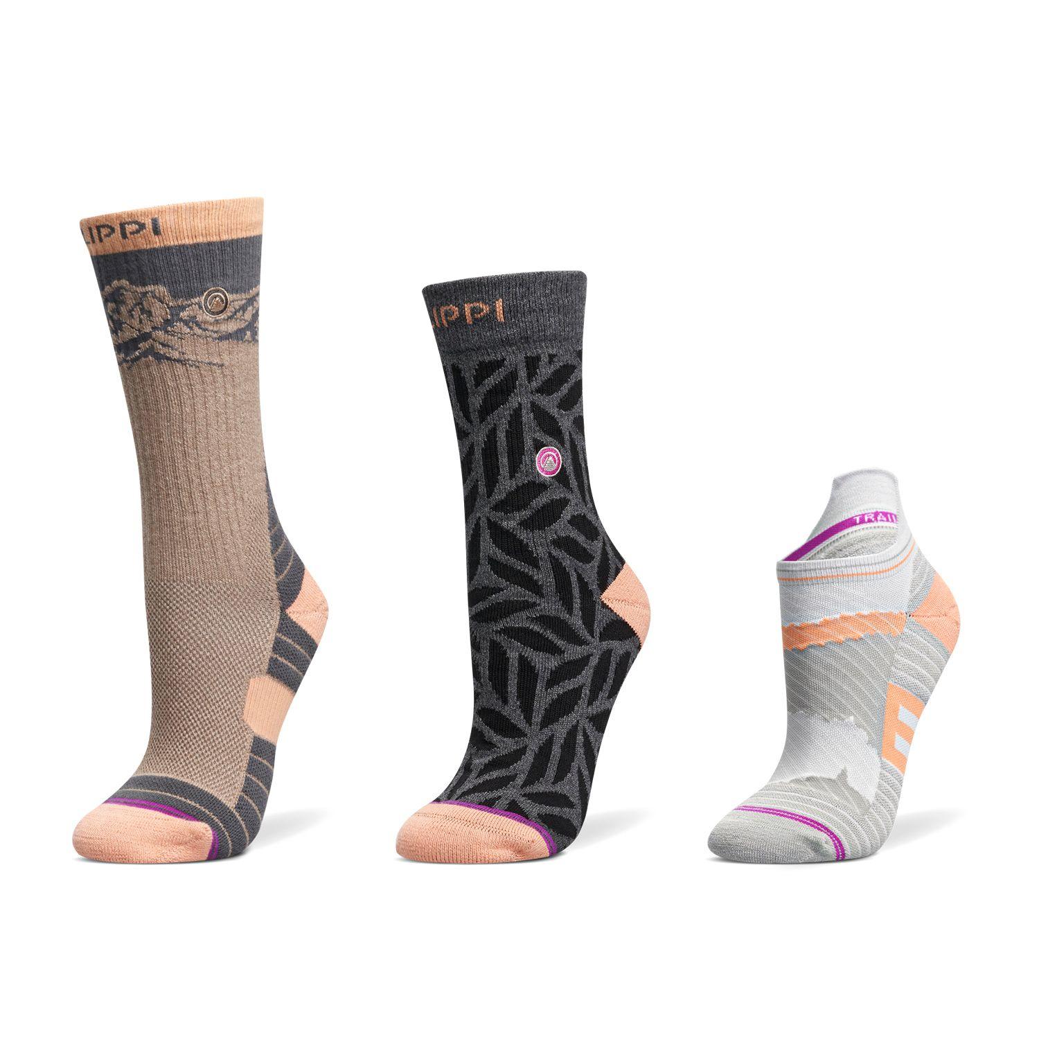 Calcetin Mujer Everyday Pack Women Melange Beige 059, Gris Claro 049, Gris Grafito 13 Lippi-1