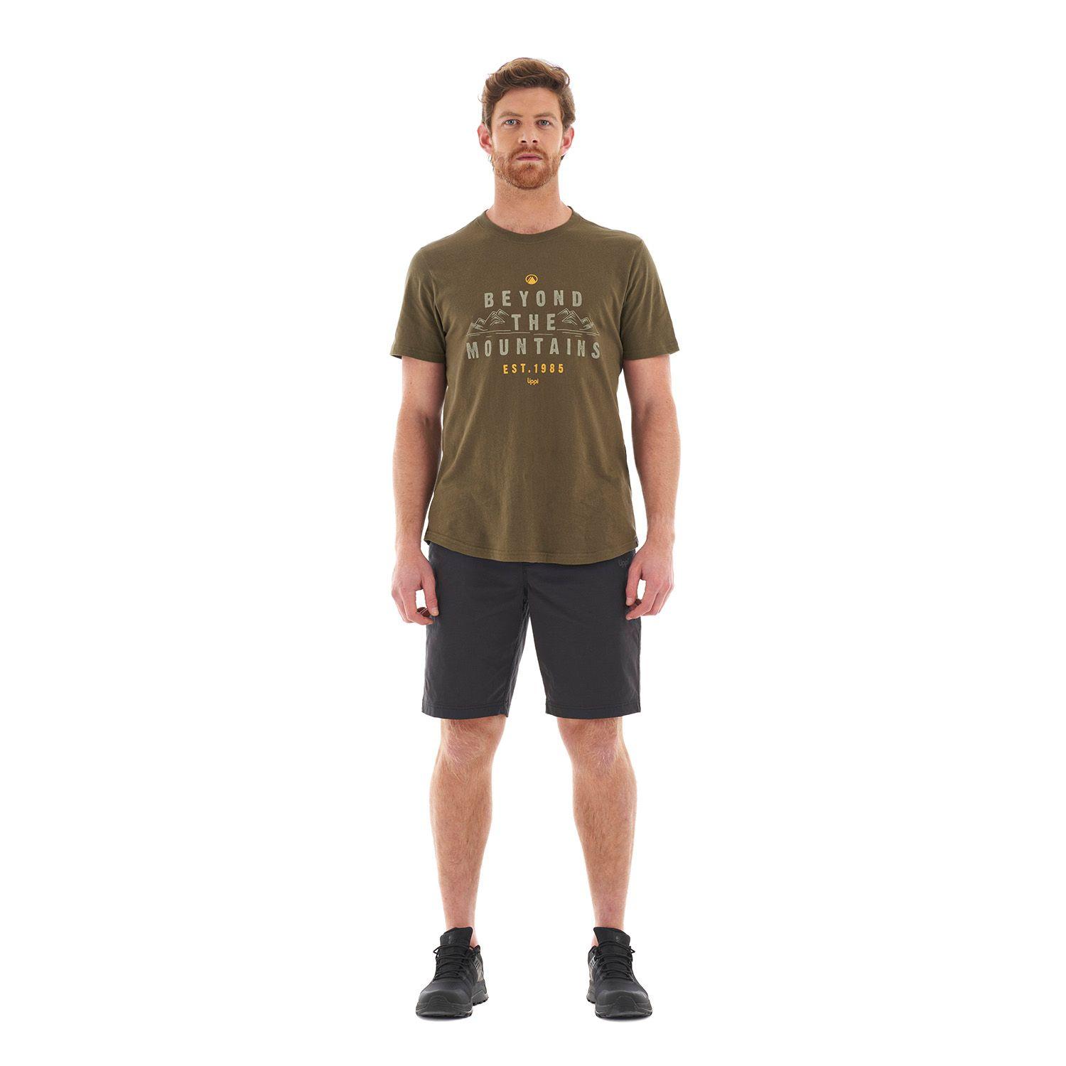 Polera Hombre Origins UV-Stop T-Shirt Oliva Oscuro Lippi-7