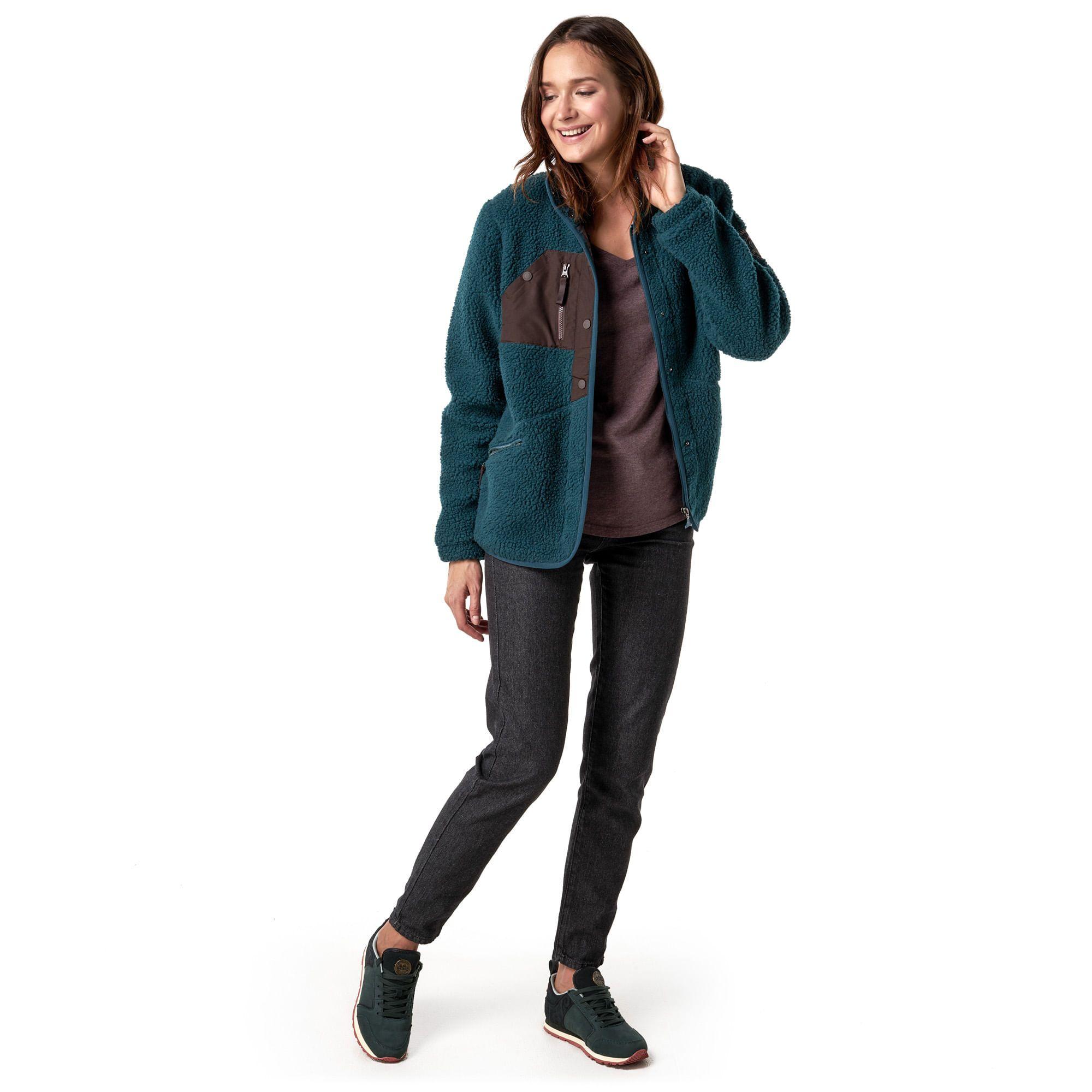 Chaqueta Mujer Zip-porrito Verde Haka Honu-2