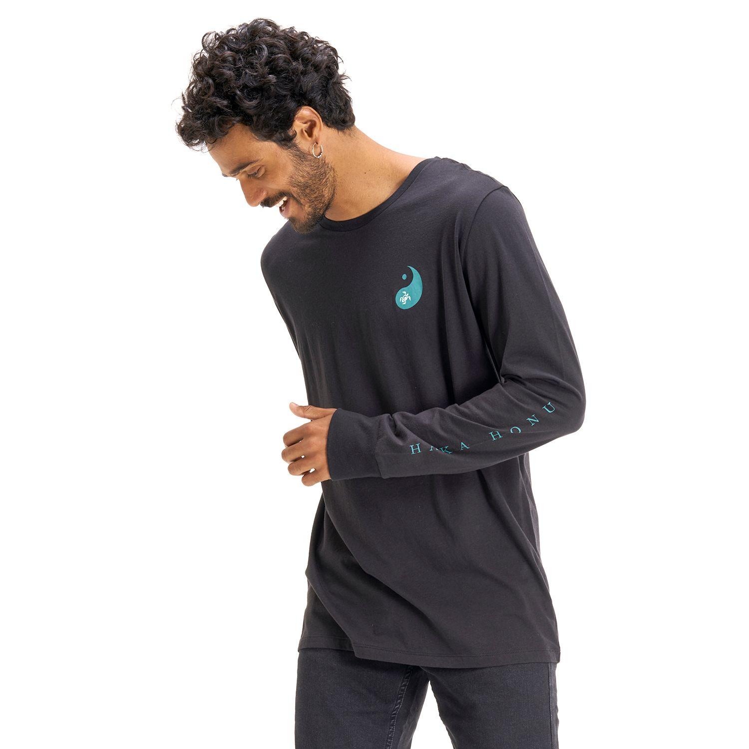 Polera Hombre Norte Sur Negro Haka Honu I20-2