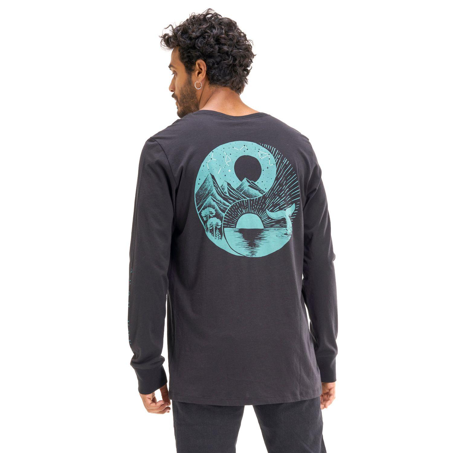 Polera Hombre Norte Sur Negro Haka Honu I20-3