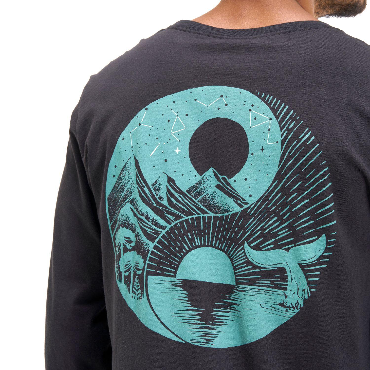 Polera Hombre Norte Sur Negro Haka Honu I20-5