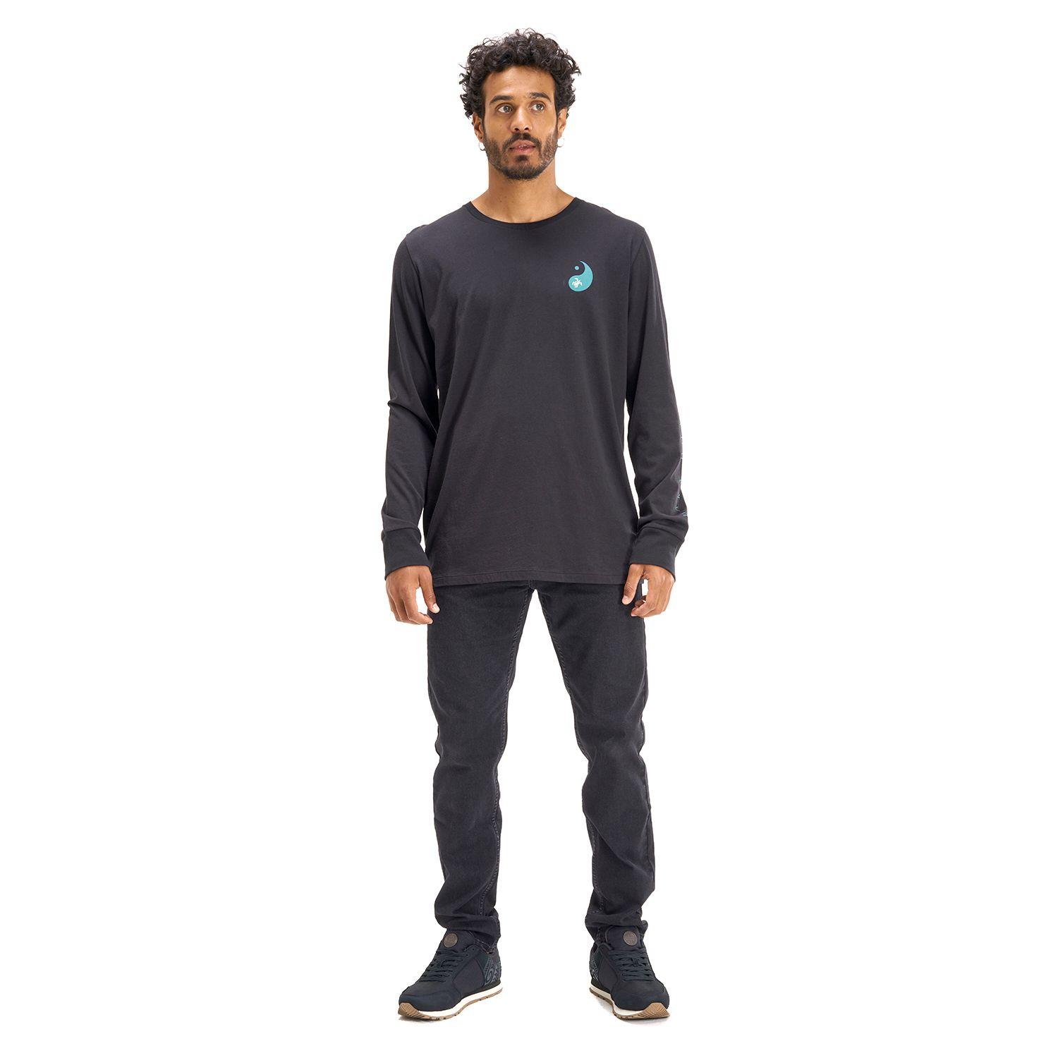 Polera Hombre Norte Sur Negro Haka Honu I20-6