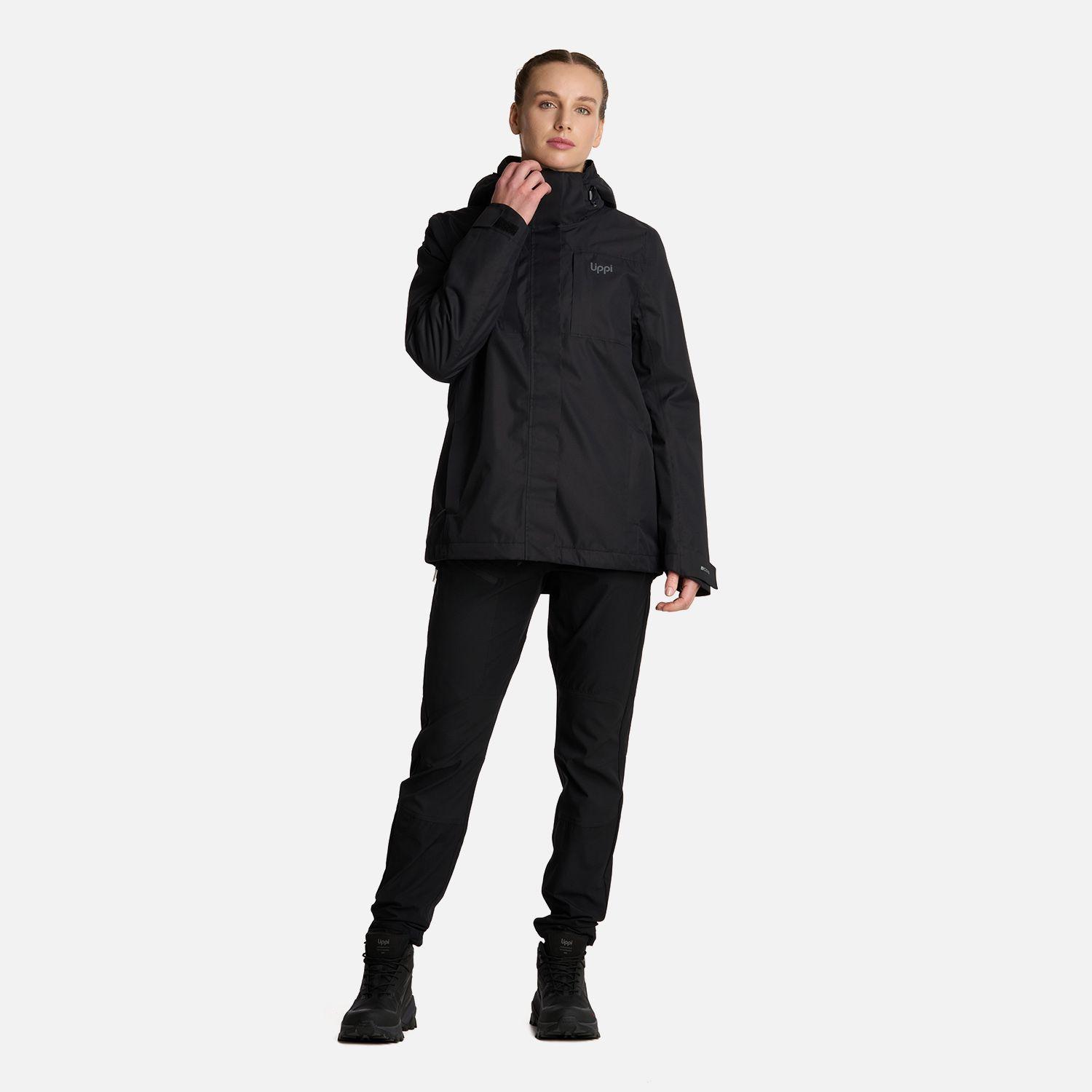 Chaqueta Mujer Tres Cruces Fusion-3 Hoody Jacket Negro Lippi V26-8