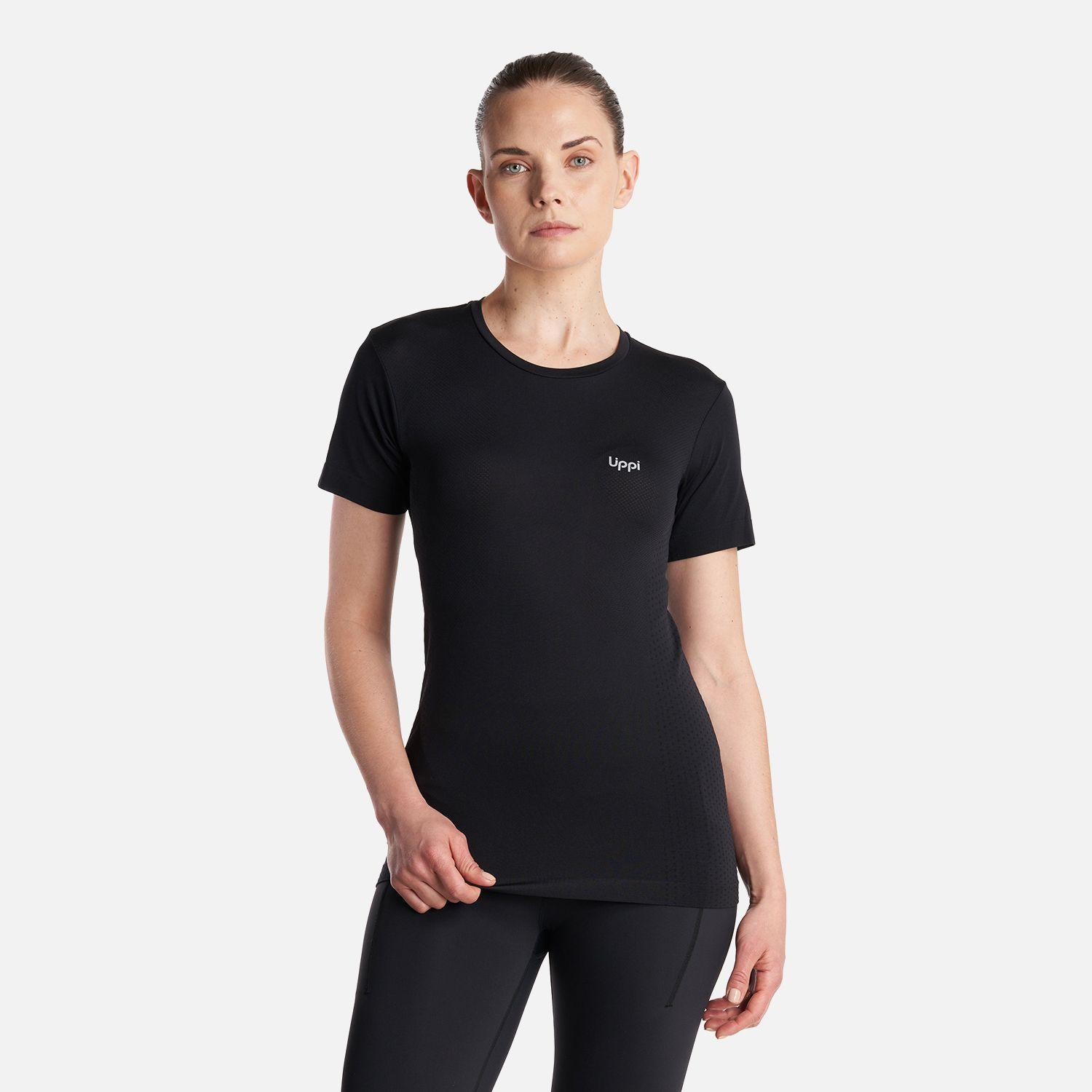Polera Mujer  Challenge Seamless T-Shirt Negro Lippi-1