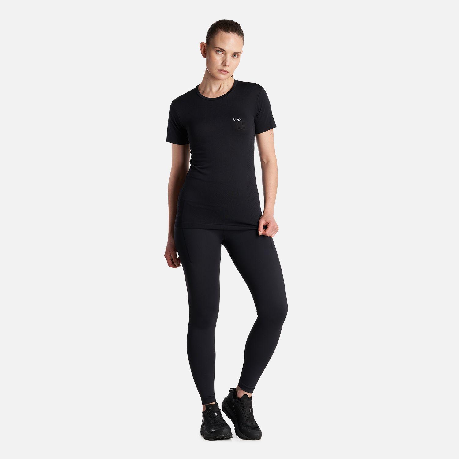 Polera Mujer  Challenge Seamless T-Shirt Negro Lippi-5