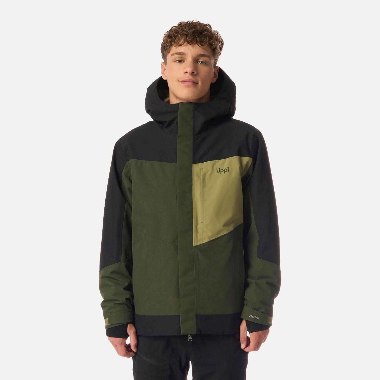 Chaqueta Teen Boy Andes B-Dry Hoody Jacket Verde Militar Lippi I26-0